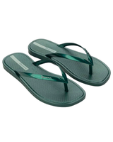 ARIEL FLIP FLOPS - METALLIC GREEN