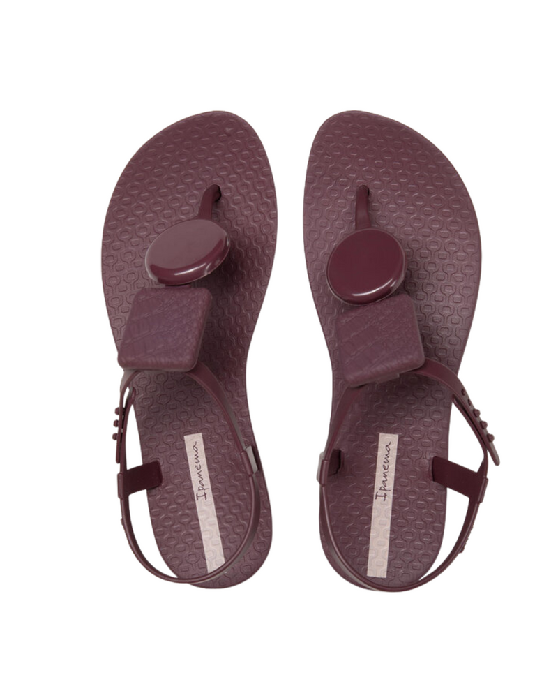 CLASS ELEGANT SANDALS - BURGUNDY